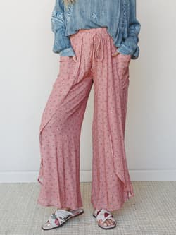 The Nest Wandering Flower Side Slit Pant