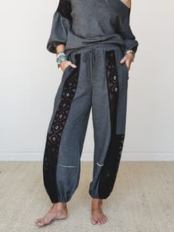 The Nest Mia Lace Jogger Pant