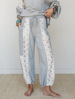 The Nest Mia Lace Jogger Pant