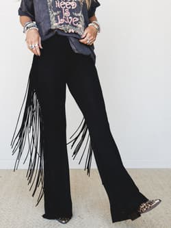 The Nest Showstopper Fringe Flare Pant
