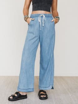 So Comfy Wide Leg Denim Pant