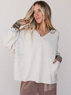 The Nest Karli Knit Pocket Top
