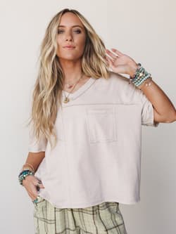 The Nest Katie V Neck Tee