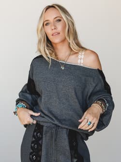The Nest Mia Lace Long Sleeve Top