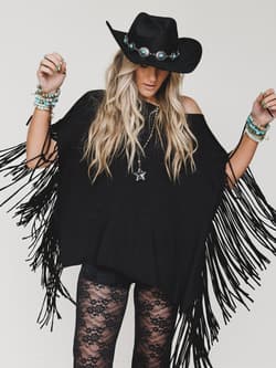 The Nest Showstopper Fringe Top