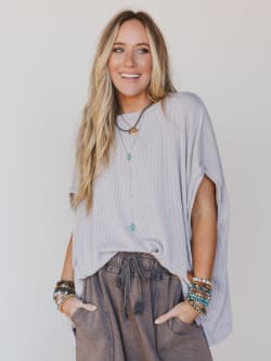 The Nest Moon Glow Texture Knit Top