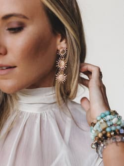 Three Suns Earrings