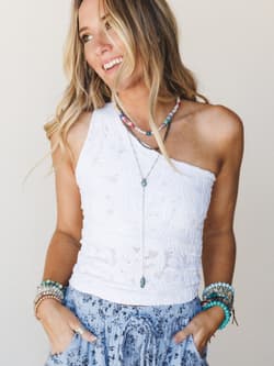 Dream Blooms One Shoulder Brami Top