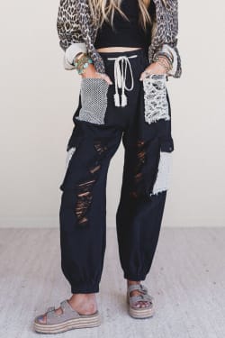 City Sky Distressed Pants