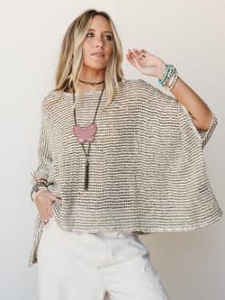 Moonara Silk Poncho