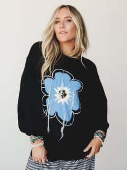 Bright Petals Sweater