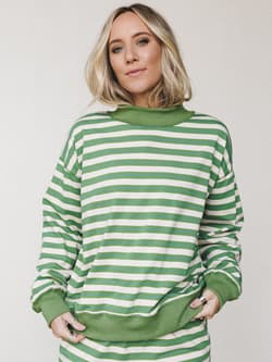 Sunwoven Striped Sweatershirt