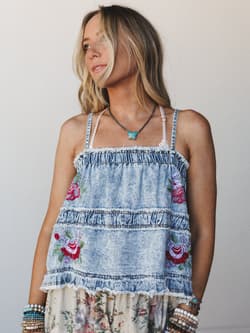 Lunessa Denim Top