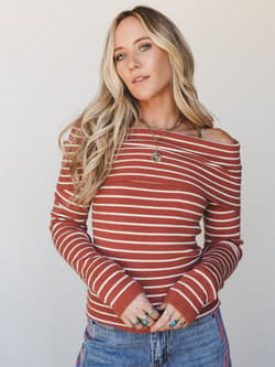 Thistledown Striped Top