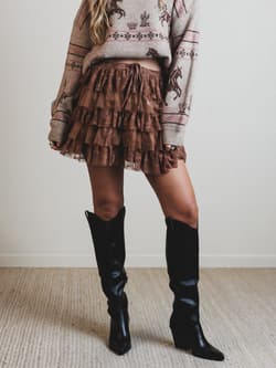 Fairy Parade Tiered Ruffle Mini Skirt