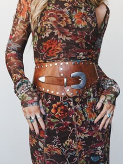 Wild Run Studded Wide Belt