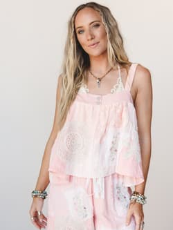 Patchwork Parade Woven Top
