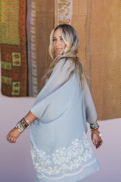 Sunset Fern Kimono