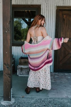 Wrapped up in Color Knit Cardigan
