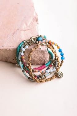 Sunburst Stacked Bracelet Set