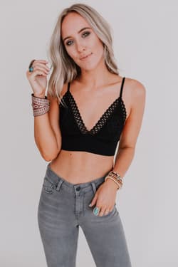 Audra Waistband Loop Lace Bralette