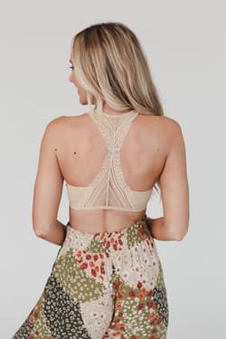 Evermore Seamless Lace Racerback Bralette