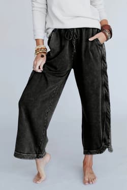 So Comfy Wide Leg Pant Cropped Length