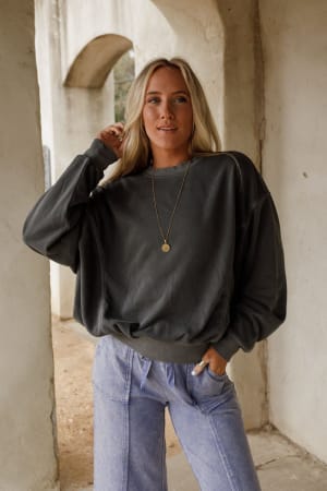 summit-cozy-pullover-ash-black/Black