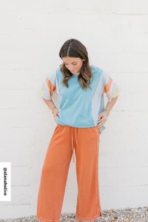 way-back-color-block-top-blue/Blue