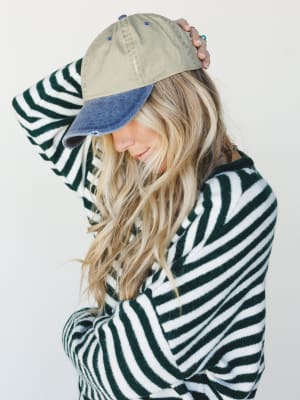 Distressed Baseball Cap Dad Hat: undefined