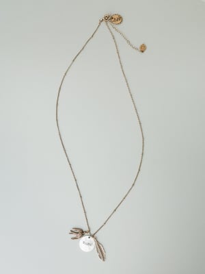 Mama Bird Necklace - Mixed Metal OS / Mixed Metal