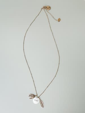 Mama Bird Necklace - Mixed Metal OS / Mixed Metal