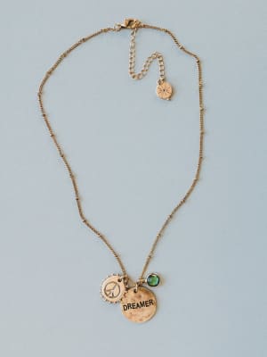 March Dreamer Birthstone Necklace: undefined