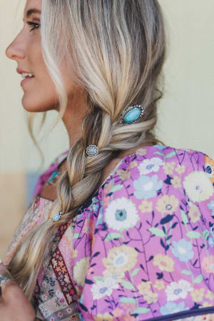 Southwestern Blooms Hair Pin Set: undefined