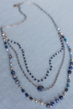 new-turquoise-cascade-necklace-blue-multi/Blue