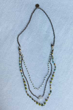 new-turquoise-cascade-necklace-green-multi/Green