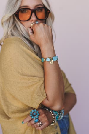 Solstice Treasure Beaded Bracelet: undefined