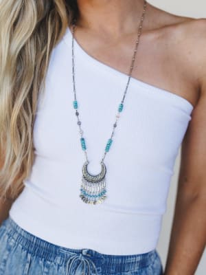 Jamie Long Pendant Necklace: undefined