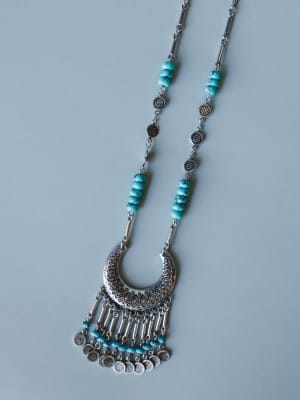 Jamie Long Pendant Necklace - Turquoise OS / Turquoise