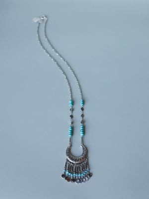 Jamie Long Pendant Necklace - Turquoise OS / Turquoise