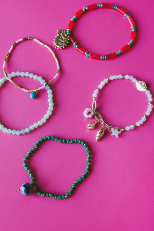 Earth Charm Bracelet Set: undefined