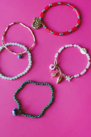 Earth Charm Bracelet Set: undefined