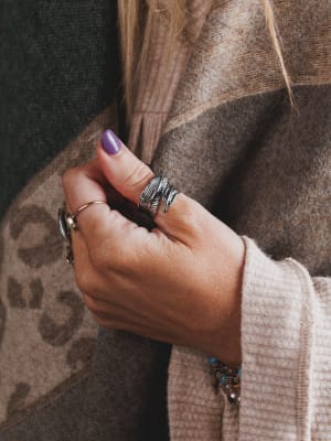 Crown Of Feathers Ring: undefined