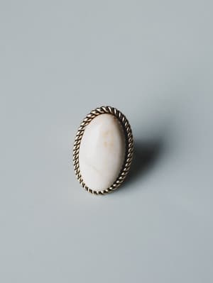 Roma Sun Stone Ring - White OS / White