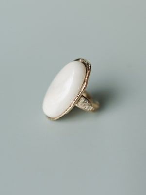 Ibiza Moon Stone RIng - White OS / White