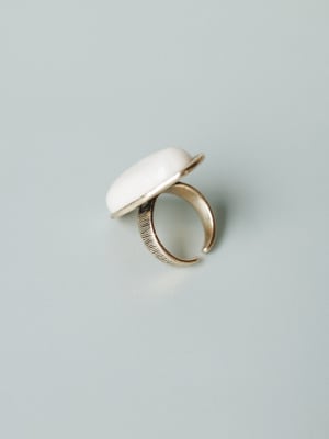 Ibiza Moon Stone RIng - White OS / White