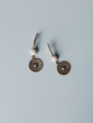 Roma Sun Pendant Earrings - White OS / White
