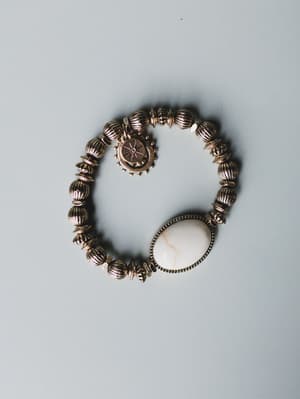 Roma Sun Beaded Bracelet - White OS / White