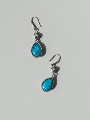 Ibiza Moon Teardrop Earrings - Turquoise OS / Turquoise