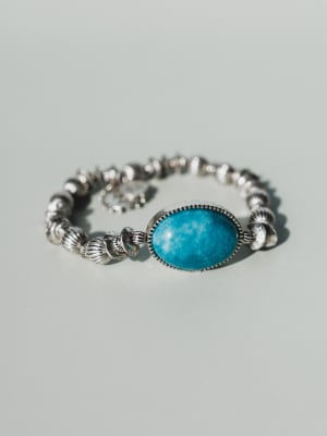 Ibiza Moon Beaded Bracelet - Turquoise OS / Turquoise